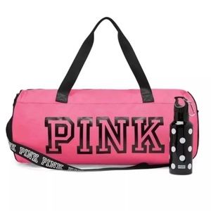 VS PINK duffle bag water bottle gym tote travel